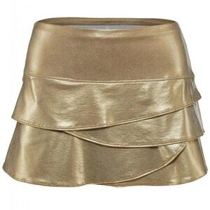 Lucky in Love Gold Layered Skirt